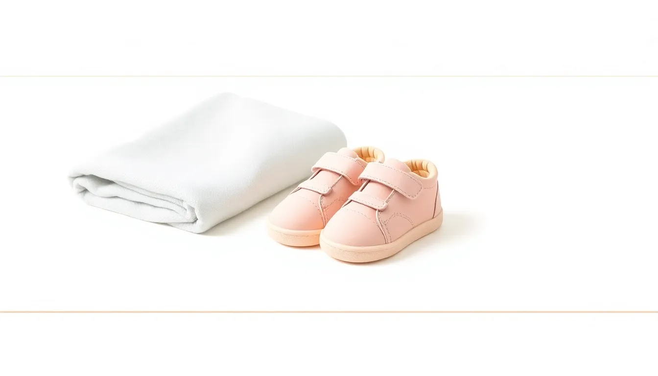 아기 첫걸음마 신발 밑창 굽힘·발볼·무게 3축 등급 커버 일러스트 — babygrade Editorial Team 2026