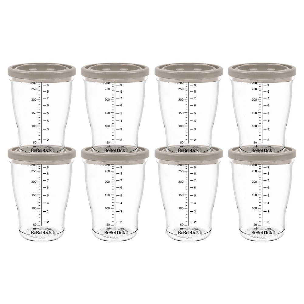 베베락 유아용 PP 밀폐 이유식 용기, 280ml, 초코, 8개 - 14,000원