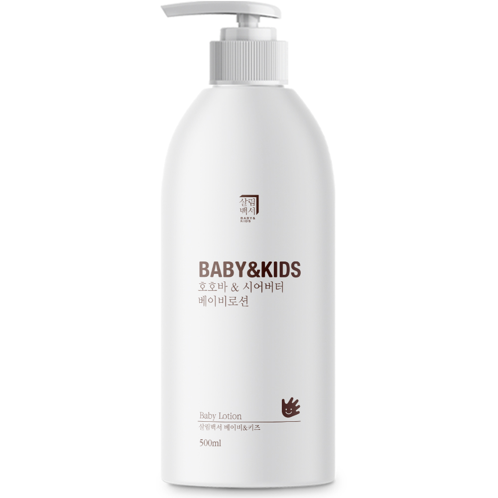 살림백서 베이비 앤 키즈 호호바 & 시어버터 베이비로션, 1개, 500ml - 12,260원