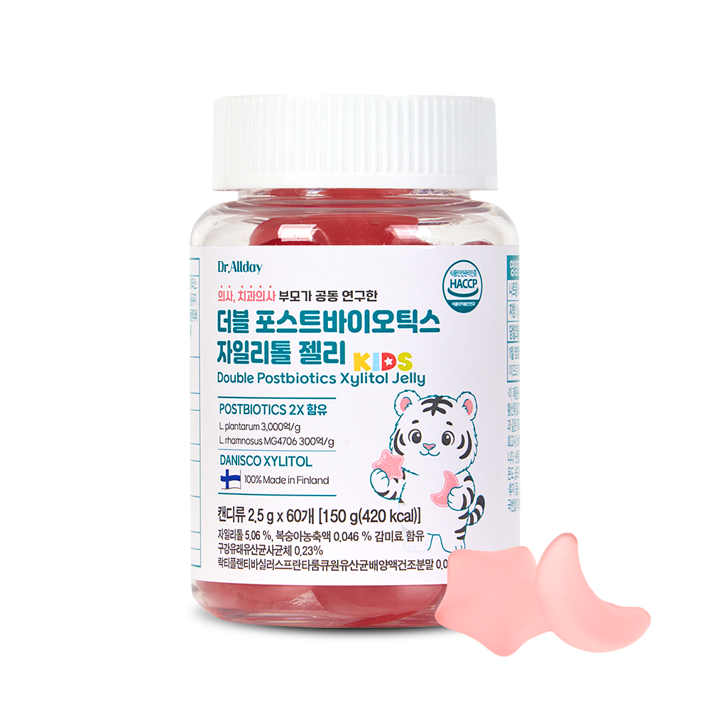 닥터올데이 유산균젤리 키즈 구강유산균 함유 복숭아맛 - 21,000원