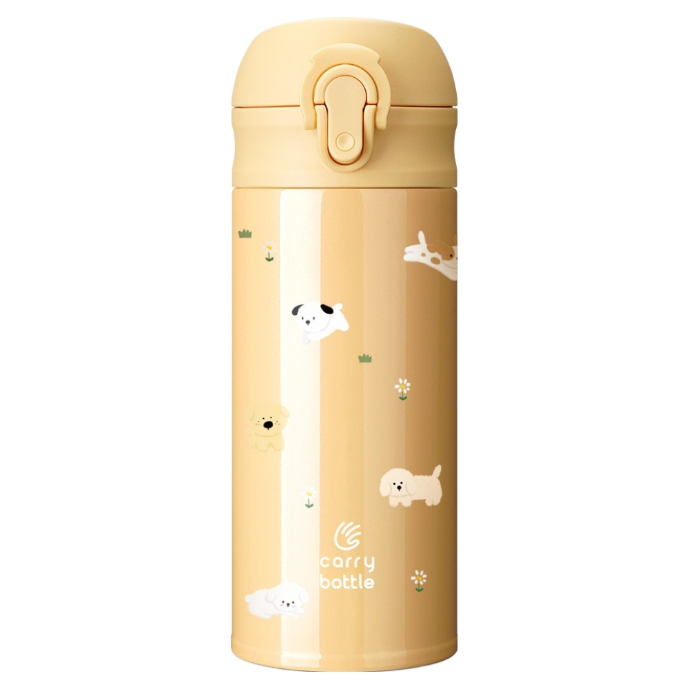 캐리보틀 이지보틀 보온보냉 텀블러, 옐로우 강아지, 1개, 350ml - 17,630원