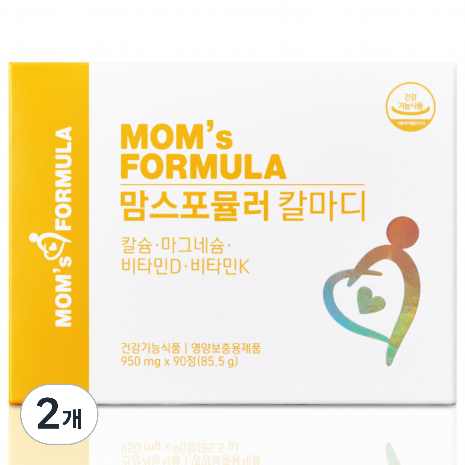 맘스포뮬러 칼마디 임산부 수유부 칼슘 마그네슘 비타민D K2 칼슘제, 2개, 90정 - 58,000원