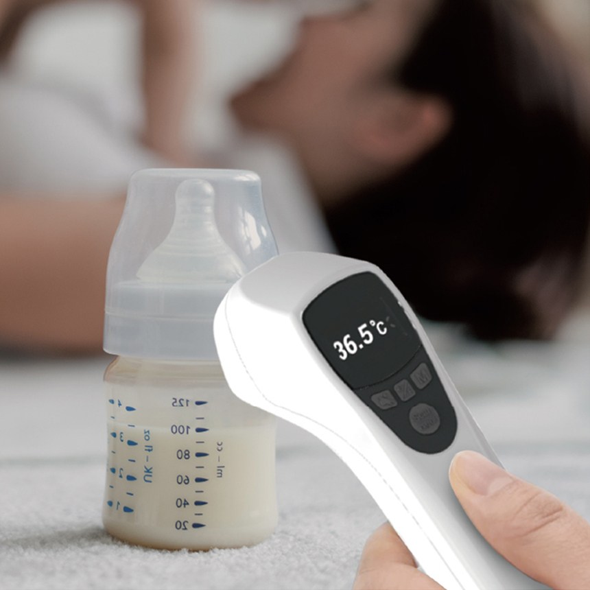 닥터체커 비접촉식 적외선 디지털 국산 체온계 (젖병·이유식·목욕물 다목적) - 79,800원